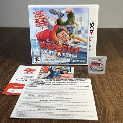 Wipeout : Create & Crash - Nintendo 3DS - 2013 - Complete - CIB - VG - Image 1 of 4