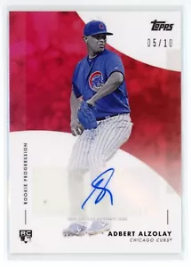Adbert Alzolay 2020 Topps On Demand Rookie Progression Auto Red 5/10 *Surface - Picture 1 of 2