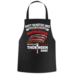 Delantal para barbacoa Proverbios Turingia salchicha Turingia parrilla freír lista dicho - Imagen 1 de 2