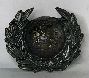 Royal  Marines Officers Bronzed Collar Badge 34 x 28 mm  - Picture 1 of 3