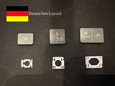 Logitech MX Keys Ersatz Taste Schwarz inkl. Mechanik Scharnier Original Tastatur - Bild 1 von 2