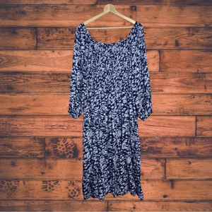 Terra & Sky Tie Dye Maxi Dress with Pockets 2X (20W-22W) - Picture 1 of 7