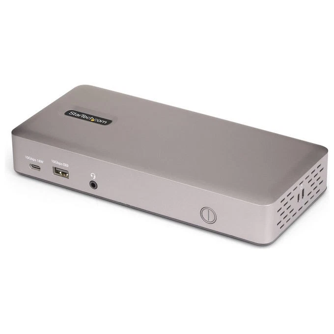 StarTech.com, Docking Station USB4, Tre Monitor HDMI DisplayPort, 4K 60Hz, Grigi - Immagine 1 di 1