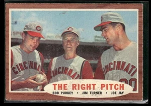 1962 Topps The Right Pitch (Bob Purkey / Jim Turner / Joe Jay) #263 - Picture 1 of 2