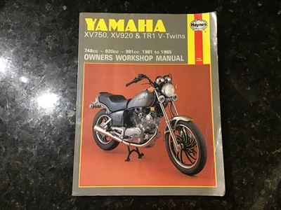 YAMAHA XV Virago V- Twins 1981 a 1985 MANUAL DE REPARO DE SERVIÇO POR HAYNES - Imagem 1 de 4