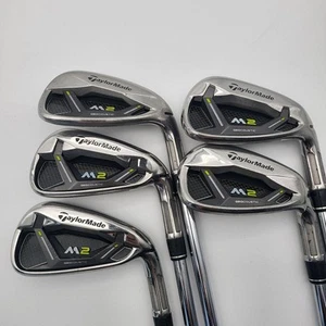 TaylorMade M2 Iron Set 5 pcs Right-Hand Steel Shafts, Slight Rust, Good Grip - Picture 1 of 9