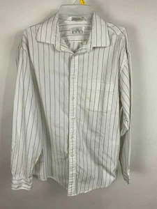 Enro Herren Langarm Off White Button Down Hemd maßgeschneidert in USA - Bild 1 von 4