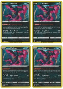4x Galarian Moltres 093/203 Holo Rare NM Cieli in Evoluzione Pokémon TCG - Foto 1 di 1