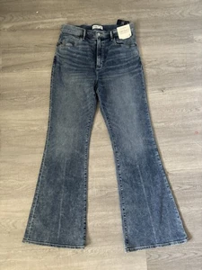 Jeans Abercrombie & Fitch The Flare blu denim ultra alto taglia 32/14 - Foto 1 di 7