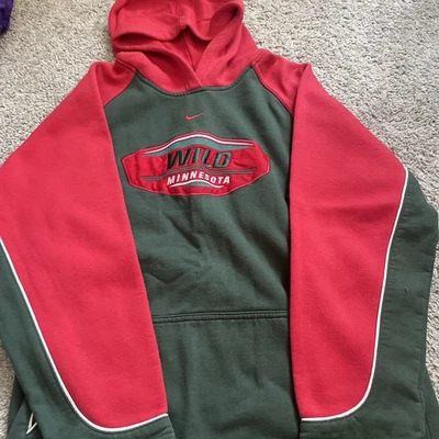 Minnesota Wild Sudadera Roja y Verde Nike Juvenil Grande Foto 1 de 2