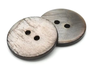 12 PCS 15mm Black TG65 Shell Buttons, 2 Hole, Sewing Button, DIY Crafts, Natural - Picture 1 of 3