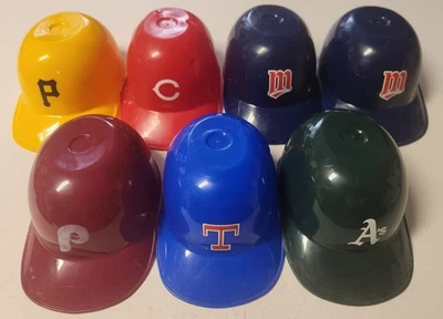 Lote de 7 Mini Cascos de Bateo de Béisbol Laich MLB Taza de Helado de Recuerdo De Colección Foto 1 de 4