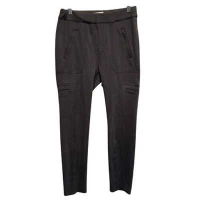 Pantalones cargo Anthropologie XS gris sarga calce ajustado bolsillos elásticos informales modernos Foto 1 de 4