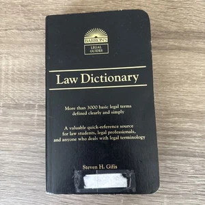 Law Dictionary Barón’s Legal Guide Pre Law School. Legal Terms To Succeed 1 L - Picture 1 of 5