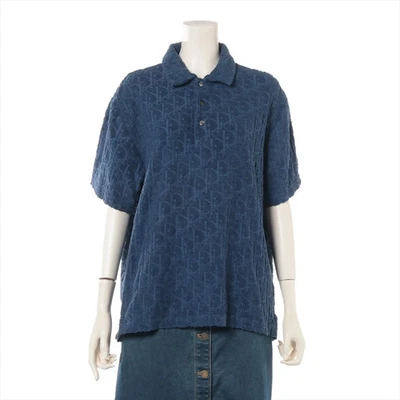 Polo Dior Algodón Oblicuo M Hombre Azul 113J812A0614 Foto 1 de 4