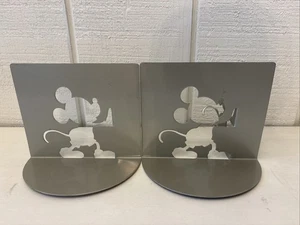 Walt Disney Mickey Mouse Silhouette Book Ends Michael Graves Miller metal - Picture 1 of 6