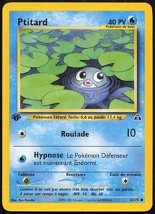 Carte Pokémon Ptitard 62/75 Edition 1 Neo Discovery Français - Picture 1 of 2