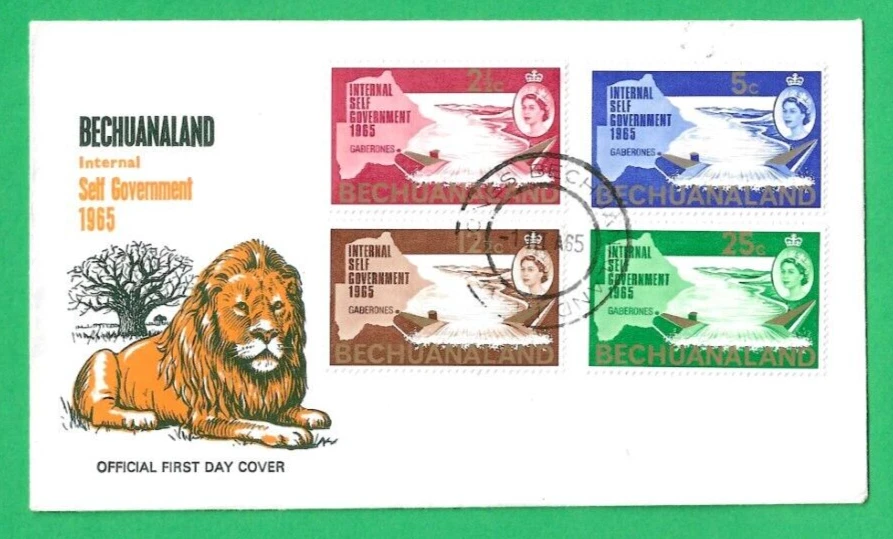 BECHUANLAND ~ SELF GOVERNMENT FIRST DAY COVER  ~ 1st MARCH 1965 - Image 1 of 1