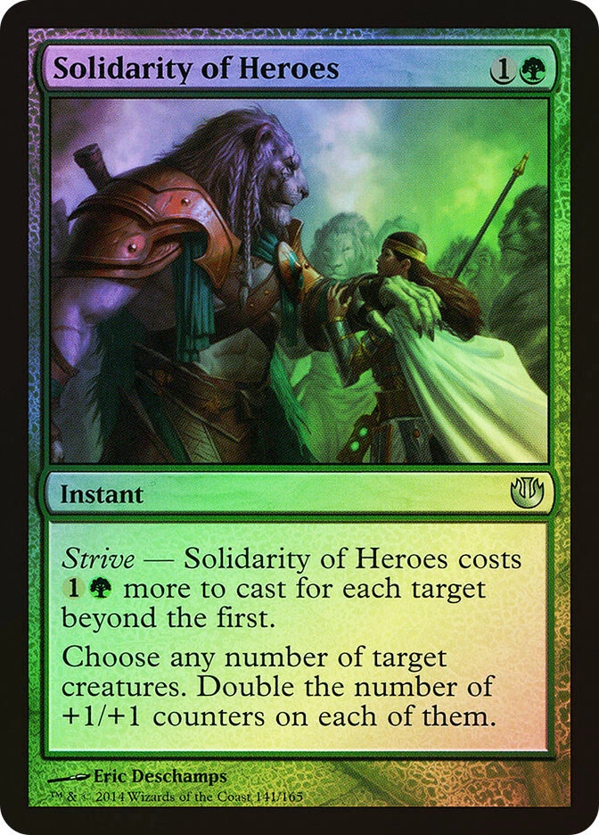 MTG FOIL Solidarity of Heroes  - Journey into Nyx #141 - Image 1 of 1