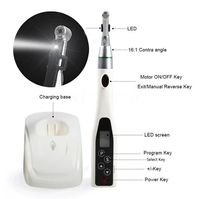 Micromotor de conducto radicular inalámbrico LED recíproco EE. UU. 16:1 O Foto 1 de 4