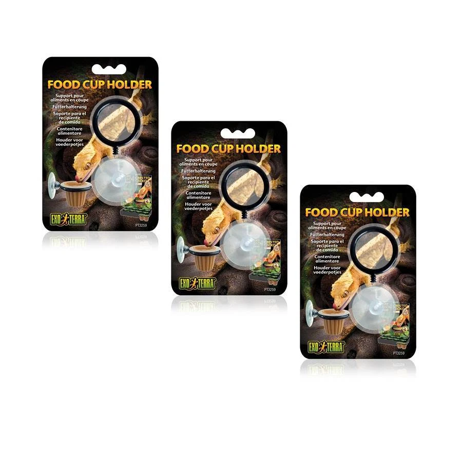 3 Stück Exo Terra Food Cup Holder, Futterbehälter Reptilien, Gecko .... PT3259