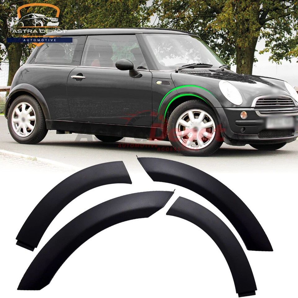 4X Fender Flares Wheel Arch Cover Trim for BMW Mini Cooper R50 R52 R53 2002-2008 Foto 1 de 4