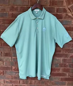 Peter Millar Polo Sz L Large Men’s Summer Comfort Ross Bridge Golf Shirt Green - Picture 1 of 10