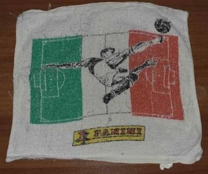 TOVAGLIA ASCIUGAMANO Vintage GADGET CALCIATORI PANINI Logo CALCIO album,figurine - Imagen 1 de 6
