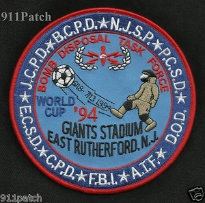 EAST RUTHERFORD, NJ - BOMB DISPOSAL TASK FORCE FBI ATF POLICE Patch - Picture 1 of 3