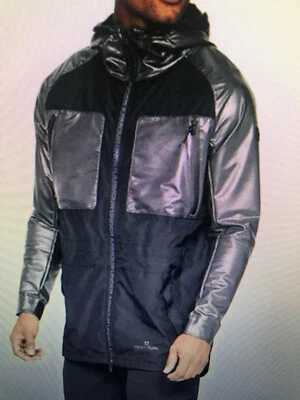 Under Armour Perpetual Full Zip Hooded Parka Jacket Mens Small Black Gray NWT - Image 1 of 4