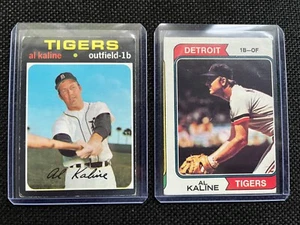 Al Kaline 2 Card Topps Lot. 1971 (#180) & 1974 (#215) - Picture 1 of 5