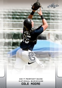 10-Count Lot Cole Moore 2017 Leaf Perfect Game NIKE All-American Rookies
