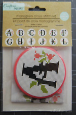 MONOGRAM Counted  Cross Stitch Kit by Crafters Square A - L