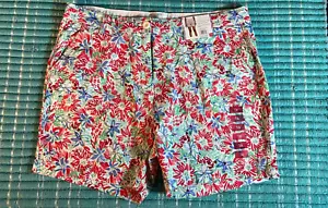 Women's Stella Parker NWT Size 16 Floral Print Short Item 309620 Pockets - Picture 1 of 9