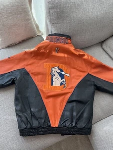 90s Pro Player Denver Broncos Leather Jacket - Picture 1 of 7