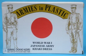 ARMIES IN PLASTIC - World War 1 - Japanese Army Khaki Dress 1/32 scale 16 figs - Picture 1 of 4