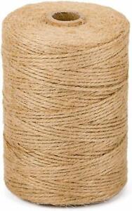 10m-1000m 3 Ply Natural Brown Soft Jute Twine Sisal String Rustic Cord Shabby