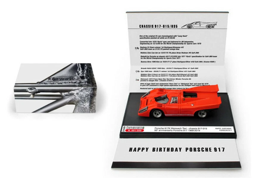 Brumm BMS1901 PORSCHE 917K 50.mo ANNIVERSARY 1969-2019 COLOR FLUO.ED.LIM.PCS 200 - Immagine 1 di 1