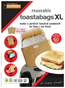 TOASTABAGS XL REUSEABLE 50 TIMES, 2PK, PRODUCT RANGE TOASTABAGS, FOR TOASTABAGS - Picture 1 of 1
