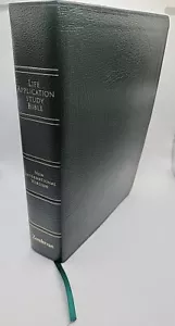 Zondervan Forest Green Leather Life Application Study Bible 1991 NIV Red Letter - Bild 1 von 24