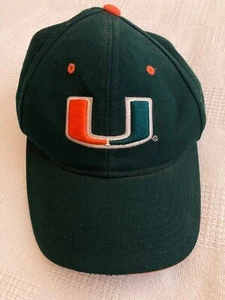 University of Miami Hurricanes Zephyr Adjustable Hat Cap Men NCAA EMBROIDERED - Picture 1 of 5