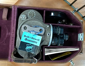 Cámara de cine Bell & Howell 16 mm Filmo 70 con 3 lentes ¡Garantía reconstruida ¡Kit completo! - Imagen 1 de 16
