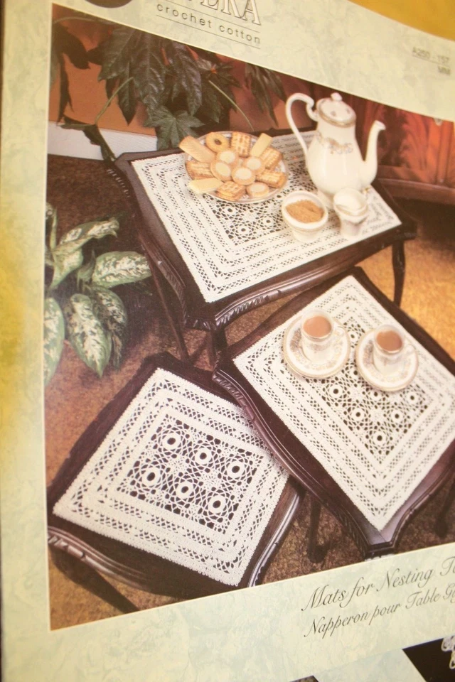 Coats Opera Crochet Pattern A250-157 Mats for Nesting Tables Doilies - Image 1 of 1