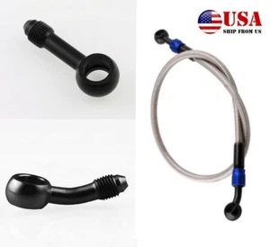 1X Motorcycle Bike M10 Brake Clutch Hydraulic Reinforced Oil Hose Line Pipe (US) - Picture 1 of 12