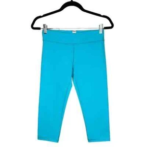 Ivivva Girls Capri Leggings Blue Lululemon Sz 14 - Picture 1 of 9