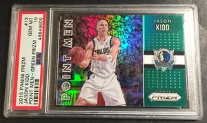 2015 JASON KIDD PANINI PRIZM POINT MEN GREEN PRIZM #13 PSA 10 POP 1 - Picture 1 of 2