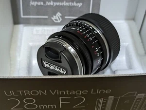 VOIGTLANDER Ultron Vintage Line 28mm f/2 Aspherical Type II VM Lens Black - Picture 1 of 10