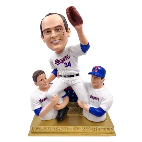 Nolan Ryan Texas Rangers 7th No Hitter No-Hitter Series Bobblehead MLB Baseball Cover