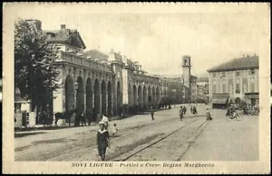 1918 - Novi Ligure - Portici e C.so Regina Margherita - Imagen 1 de 1