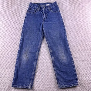 Vintage Levis Jeans, Size 10 Reg Boys 550 Tag Relaxed Fit 2001 Y2K Medium Blue - Picture 1 of 14